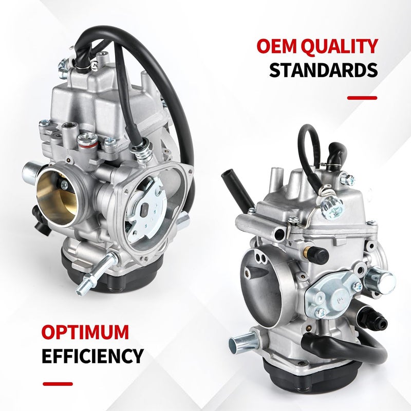 YDO YFM400 Carburetor Fits for Yamaha 2000-2006 Big Bear YFM 400,Kodiak 400,2007-2010 Wolverine 450,2007-2014 Grizzly 350 450 ATV with Air Fuel Filter - Image 4